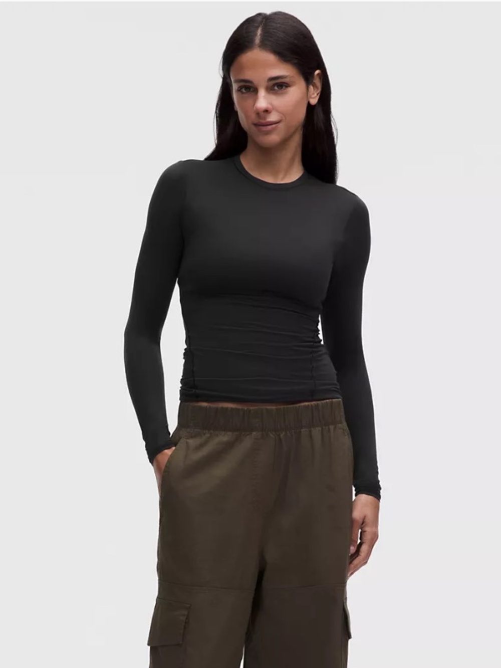 Lululemon Women’s Wundermost Ultra-Soft Nulu Crewneck Long-Sleeve Shirt